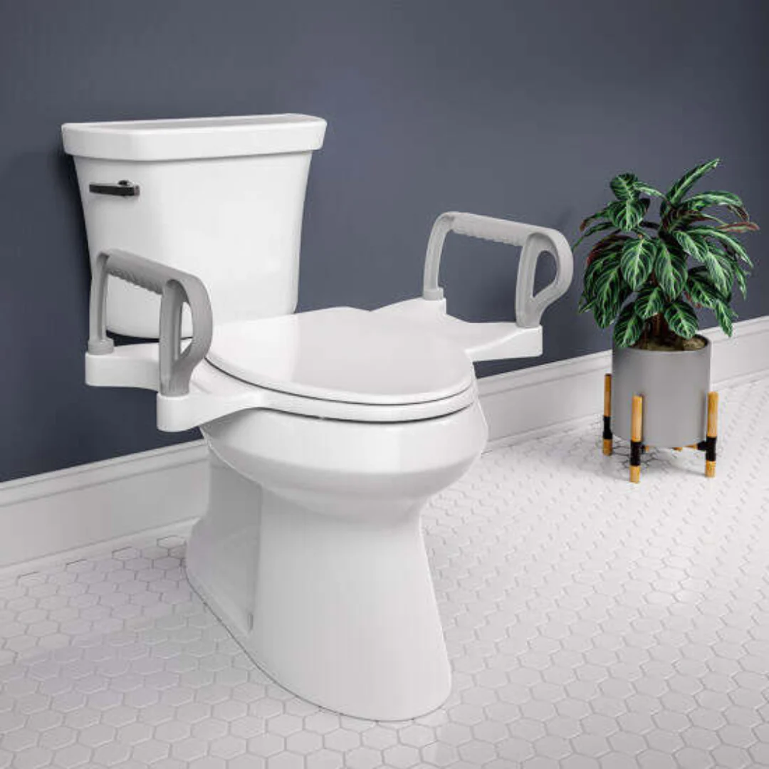 Bemis Assist™ Standard Height Premium Toilet Seat with Support Arms - Image 3