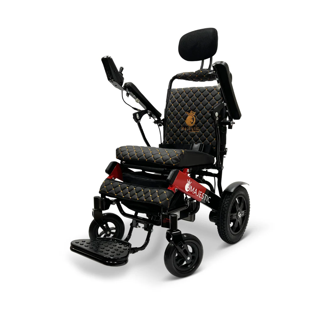 ComfyGo MAJESTIC IQ-9000 Auto Recline Remote Controlled Electric Wheelchair - Image 9