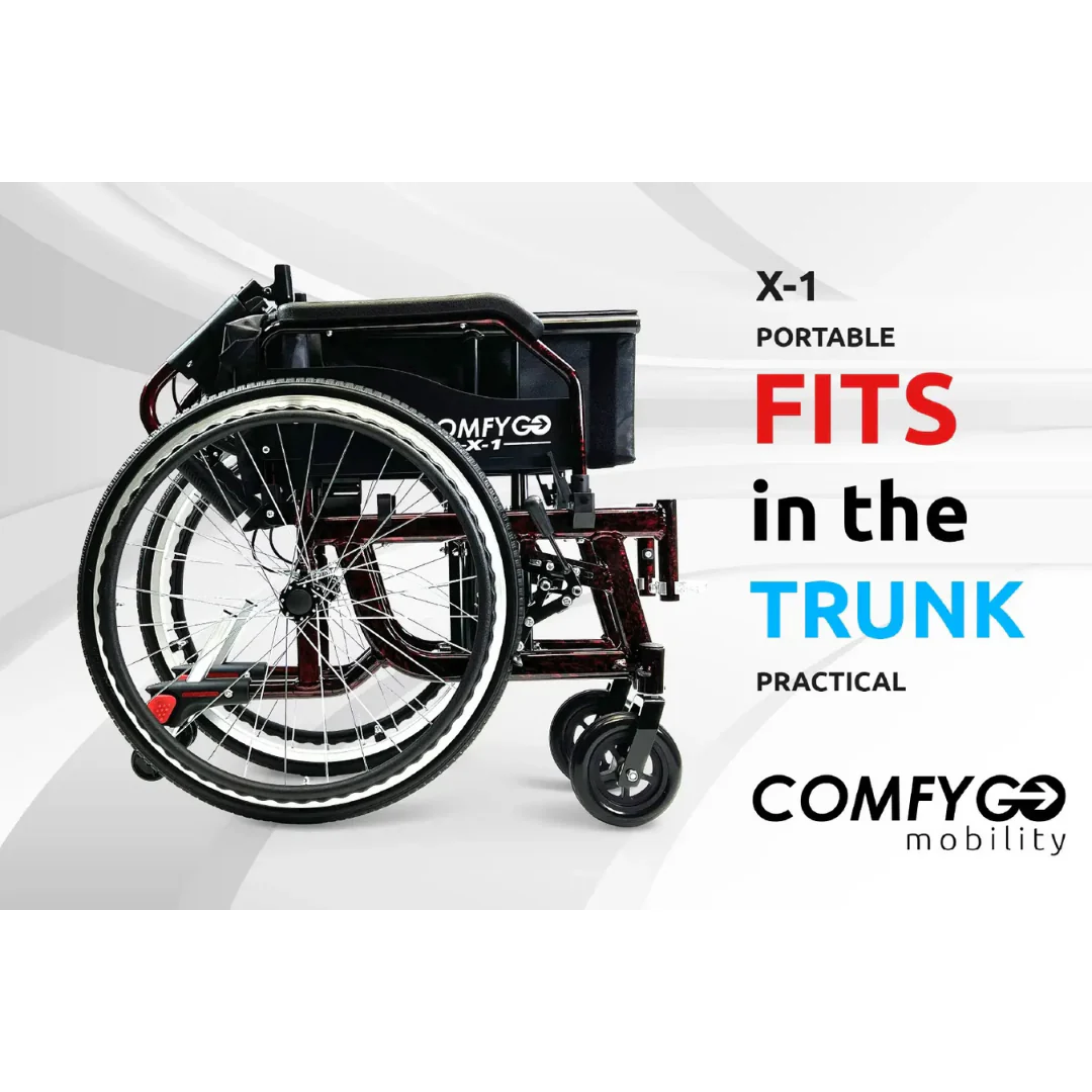 ComfyGo X-1 Lightweight Manual Wheelchair - Open Box Slightly Used - Image 6