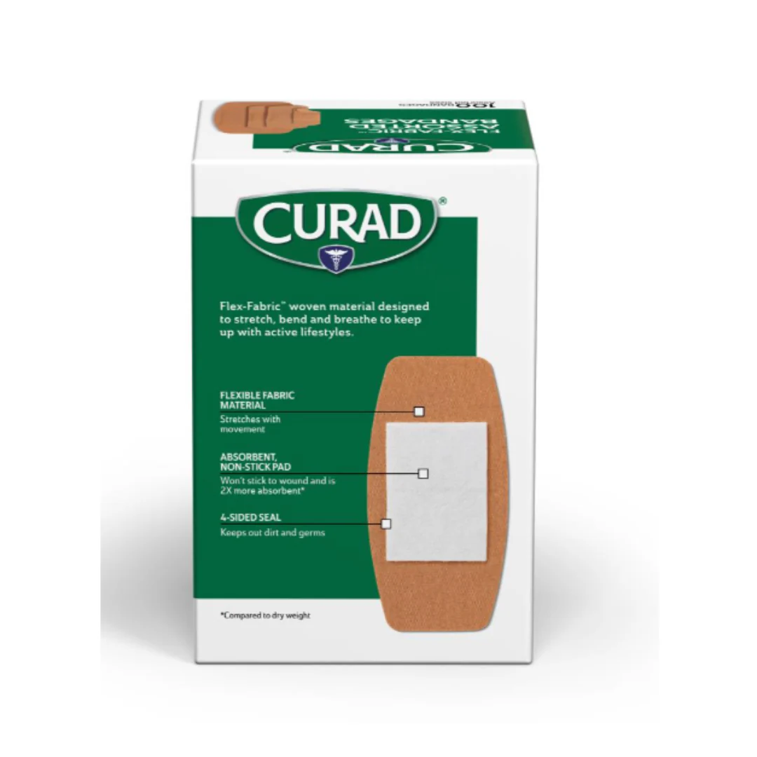 CURAD Flex-Fabric Adhesive Bandages - Assorted Sizes - Image 3