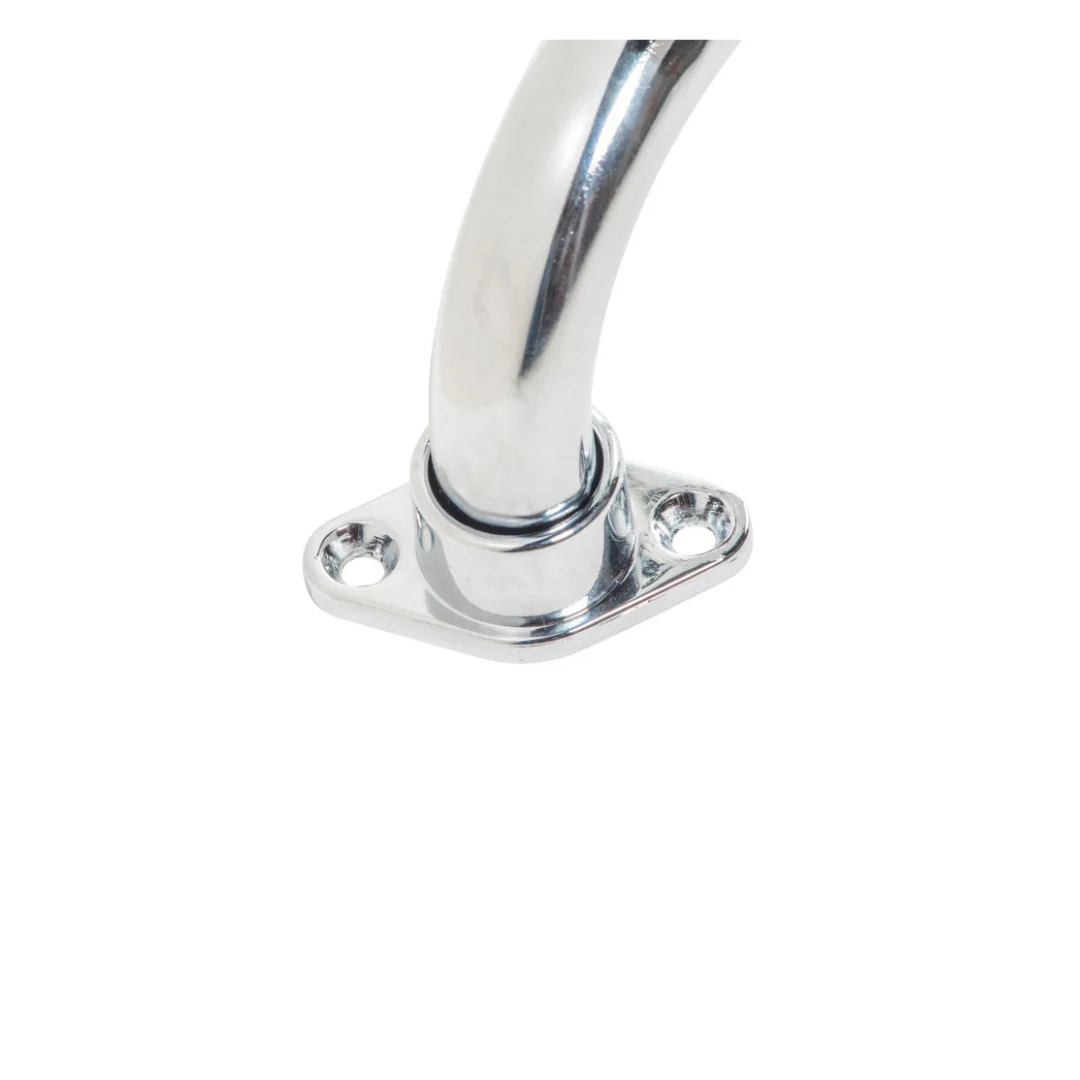 Drive AquaSense Knurled Chrome Grab Bar with Rotating Flange - Image 2