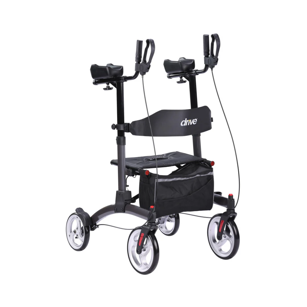 Drive Elevate Folding Upright Rolling Walker - Image 13