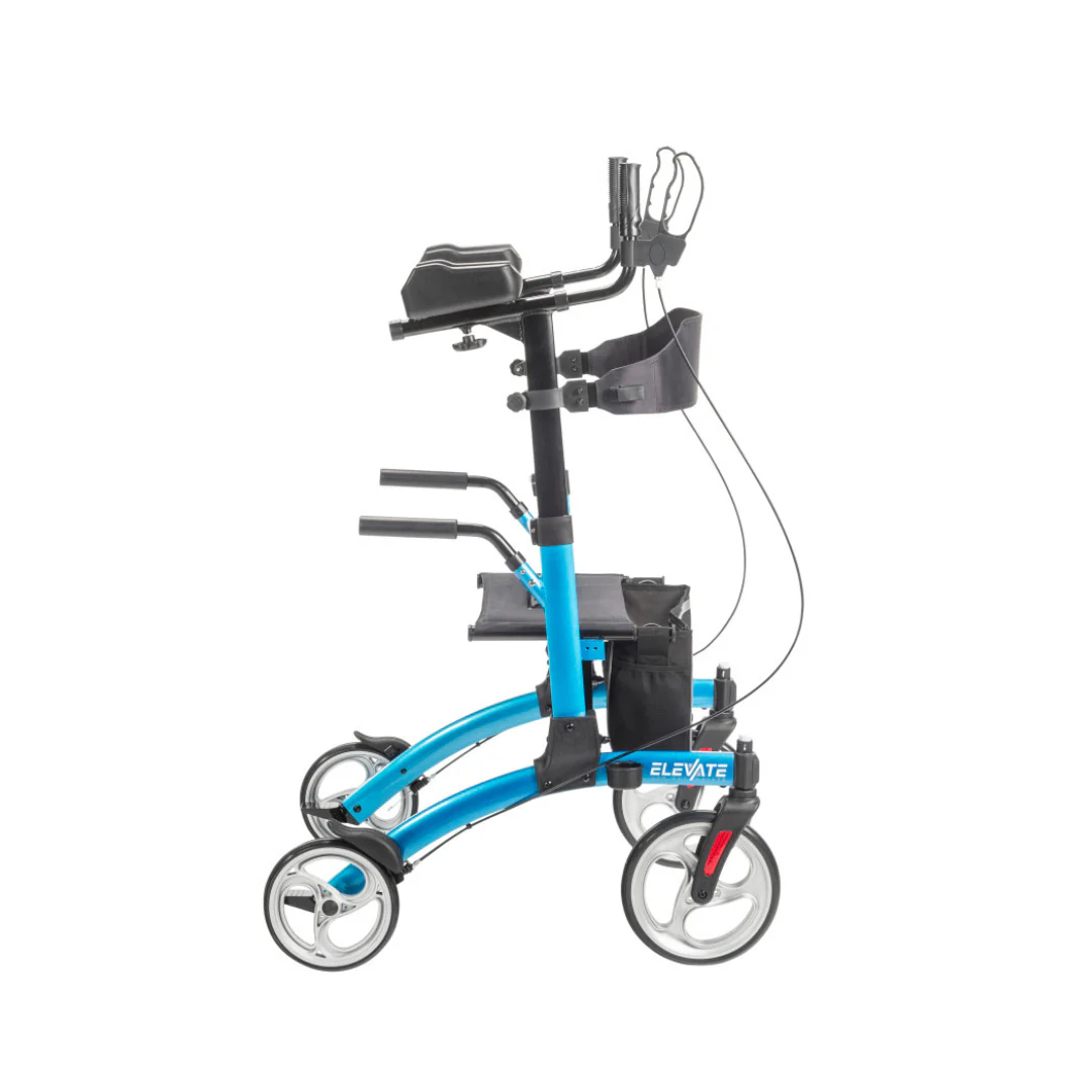 Drive Elevate Folding Upright Rolling Walker - Image 4
