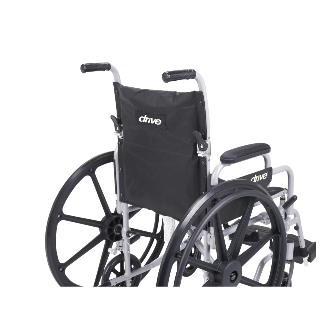 Drive Poly-Fly Lightweight Wheelchair/Transport Chair Combo - Image 5