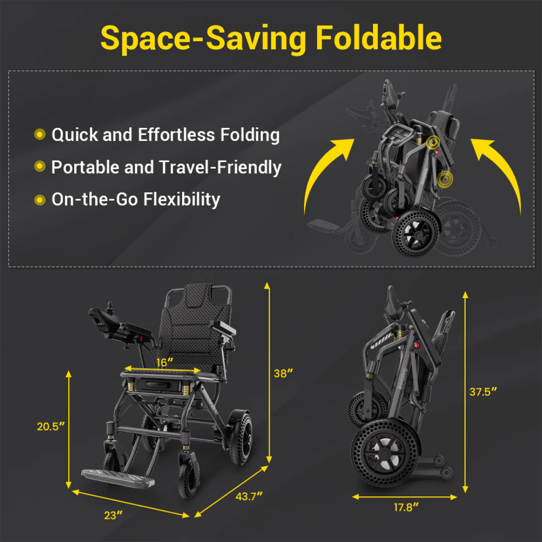 EASWE A10 Portable Folding Powerchair - Airline Approved - Image 16