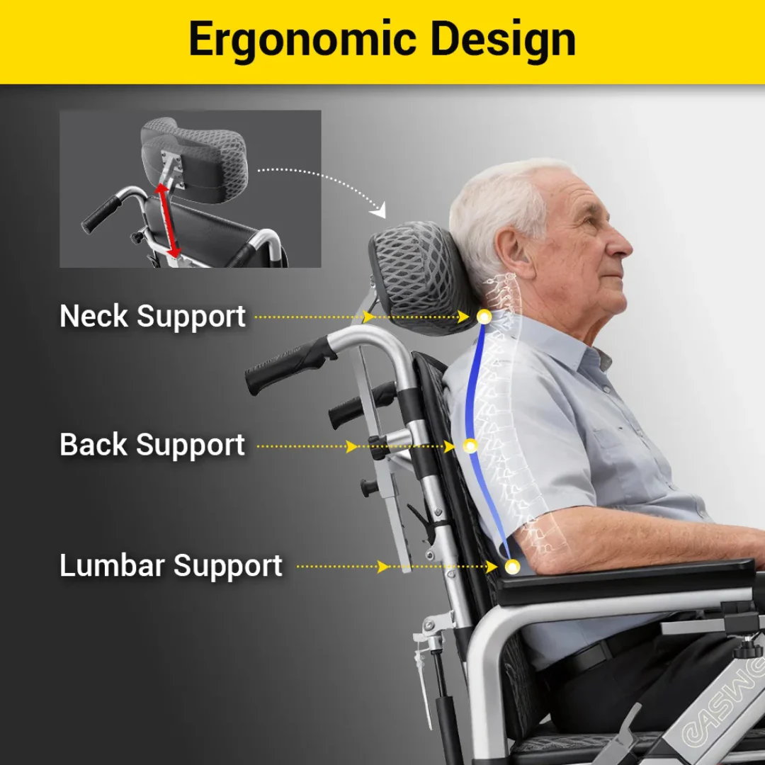 EASWE G10 Electric Wheelchair with Reclining Backrest - Image 16