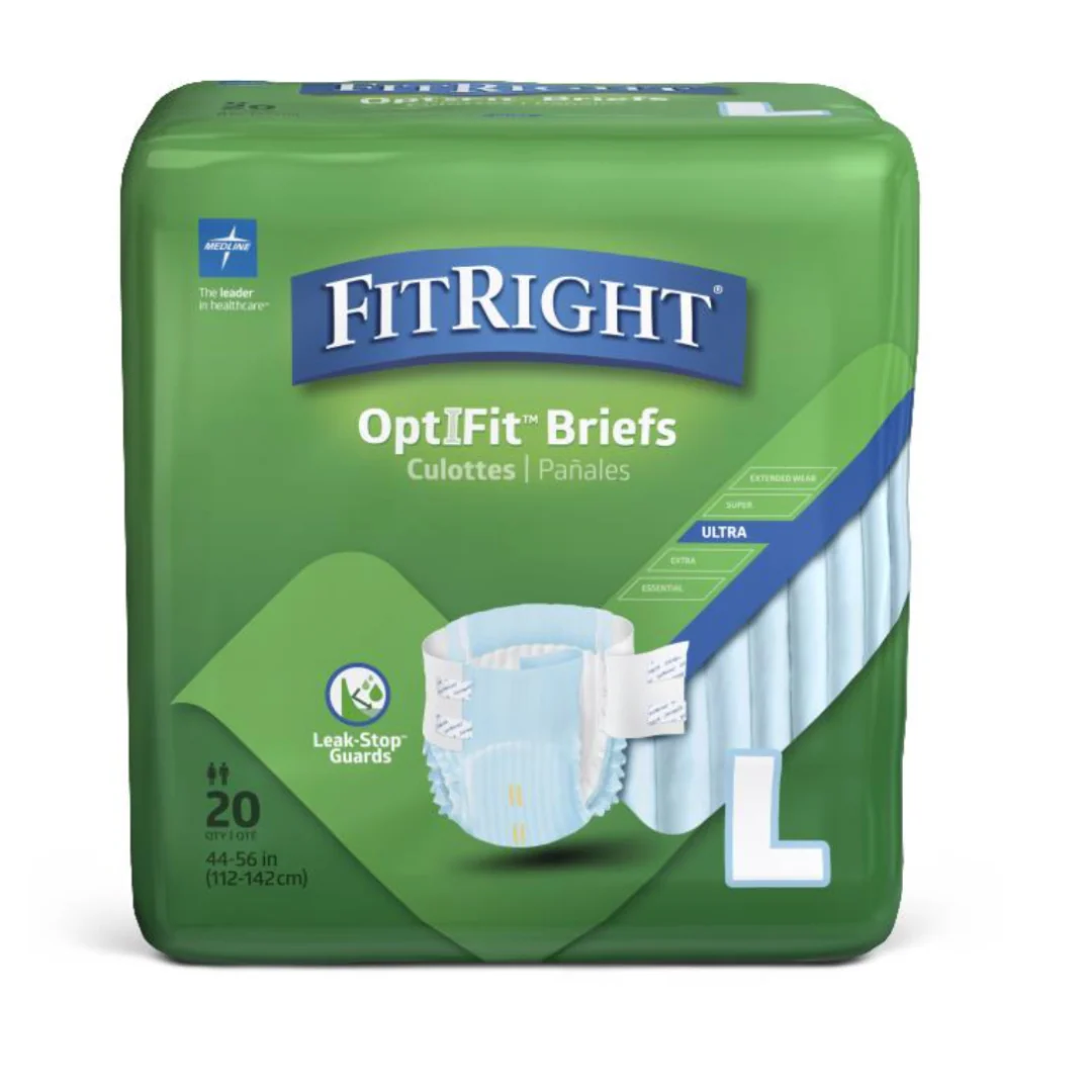 FitRight Unisex Ultra Incontinence Briefs - Maximum Absorbency - Image 3
