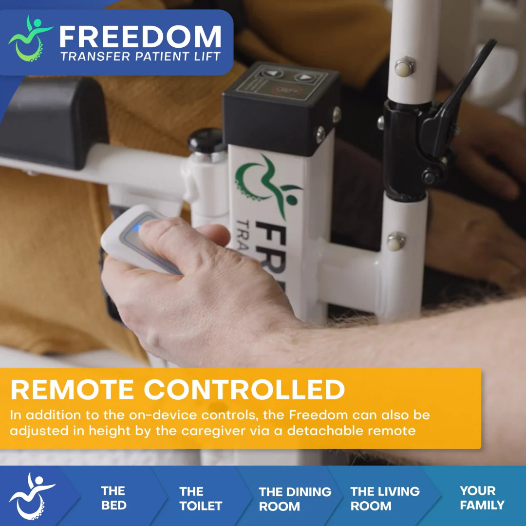 Freedom Electric Mobile Transfer Patient Lift - Sling Free Transfers - Image 4