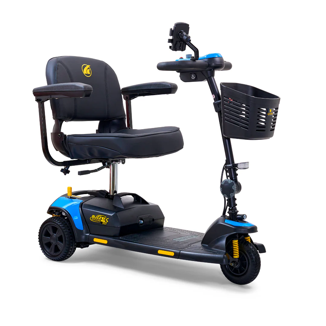 Golden Tech GB121 Buzzaround XLS HD 3-Wheel Portable Scooter with Suspension