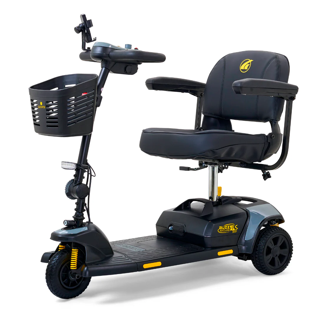 Golden Tech GB121 Buzzaround XLS HD 3-Wheel Portable Scooter with Suspension - Image 18