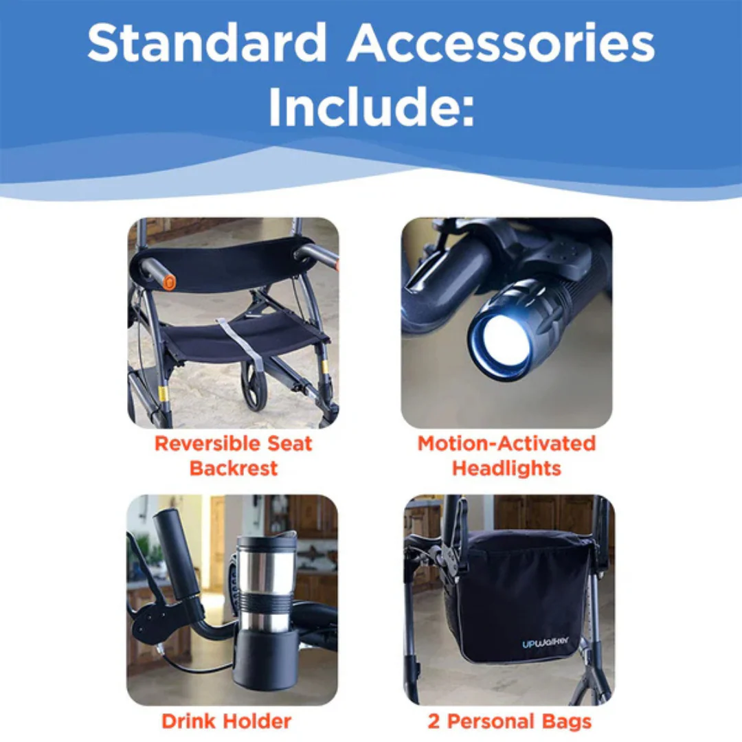 Journey UPWalker® Original Upright Rolling Walker Rollator - Image 7