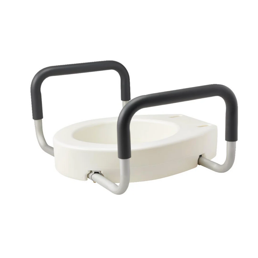 Medline 3.5" Bariatric Toilet Seat Riser with Arms