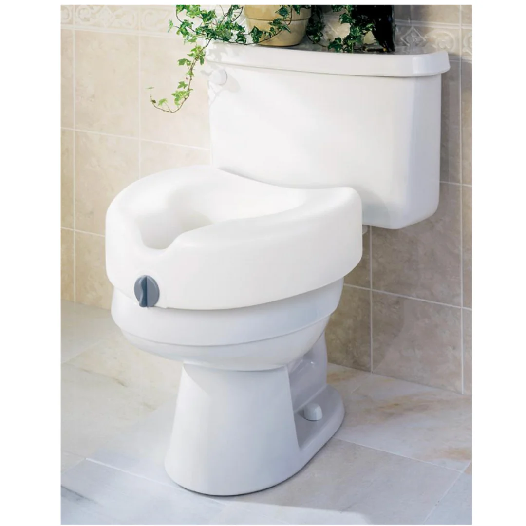 Medline Bariatric 5" Raised Locking Toilet Seat - Image 2