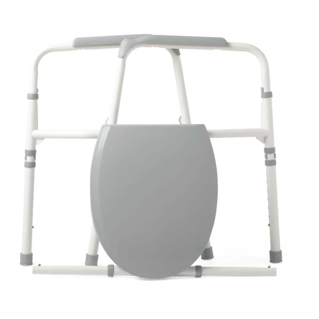 Medline Bariatric Folding Commode - Extra Wide 24" Seat - 650 lb Capacity - Image 5