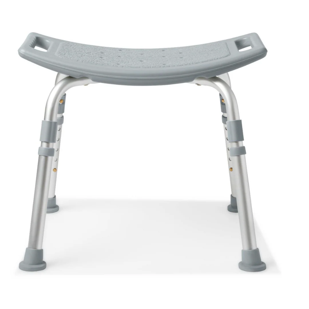 Medline Bariatric Knockdown Portable Shower Chair without Back - Image 2