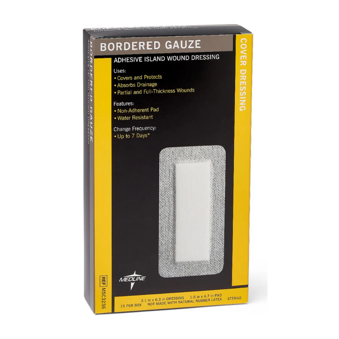 Medline Bordered Gauze Adhesive Island Wound Dressings - Image 11