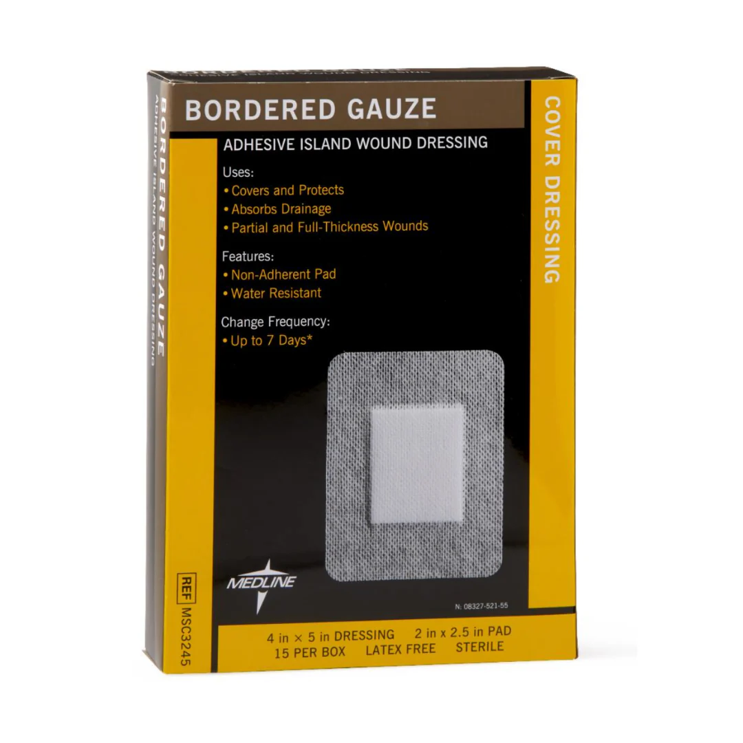 Medline Bordered Gauze Adhesive Island Wound Dressings - Image 20