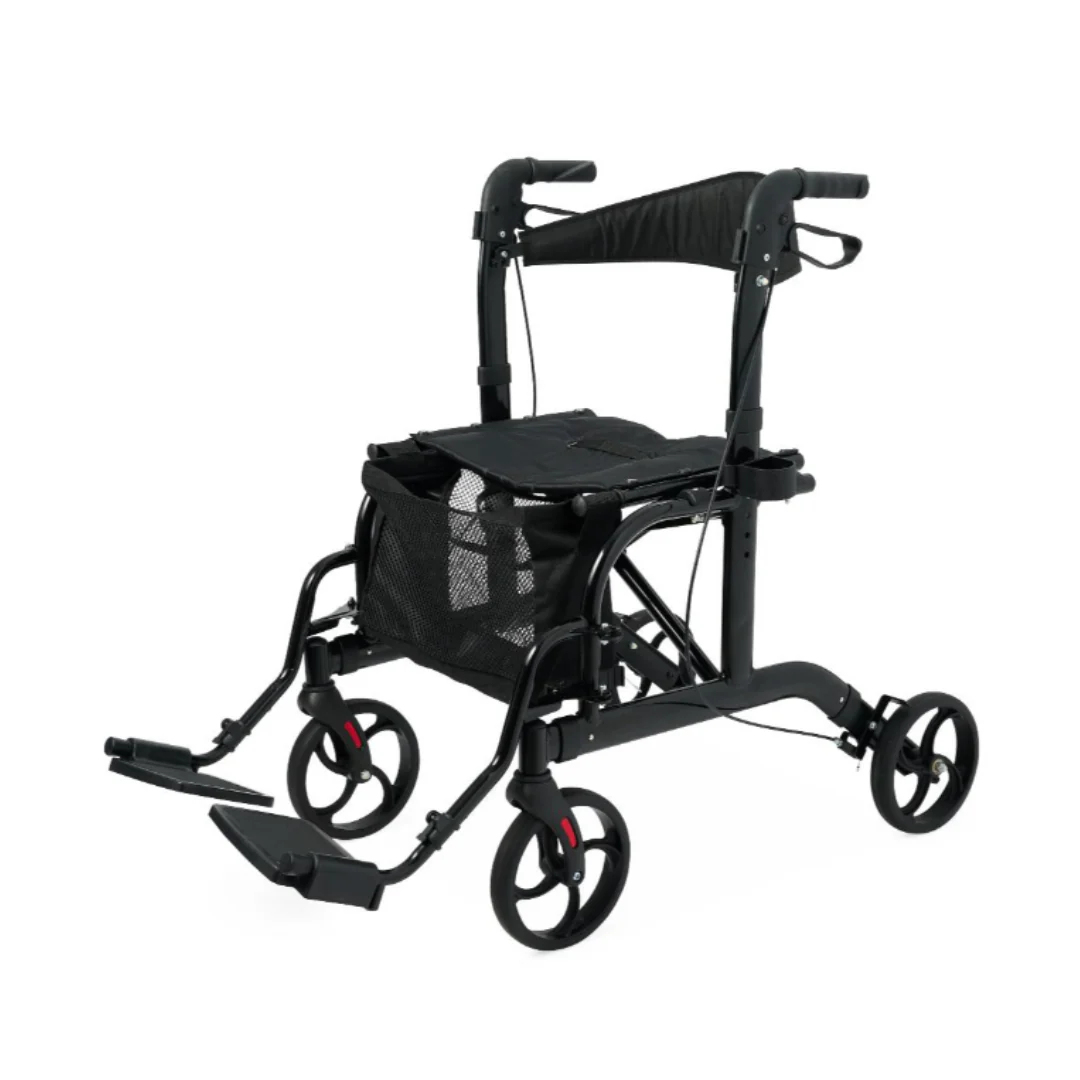 Medline Euro Translator Hybrid Transport Chair and Rollator - Image 4