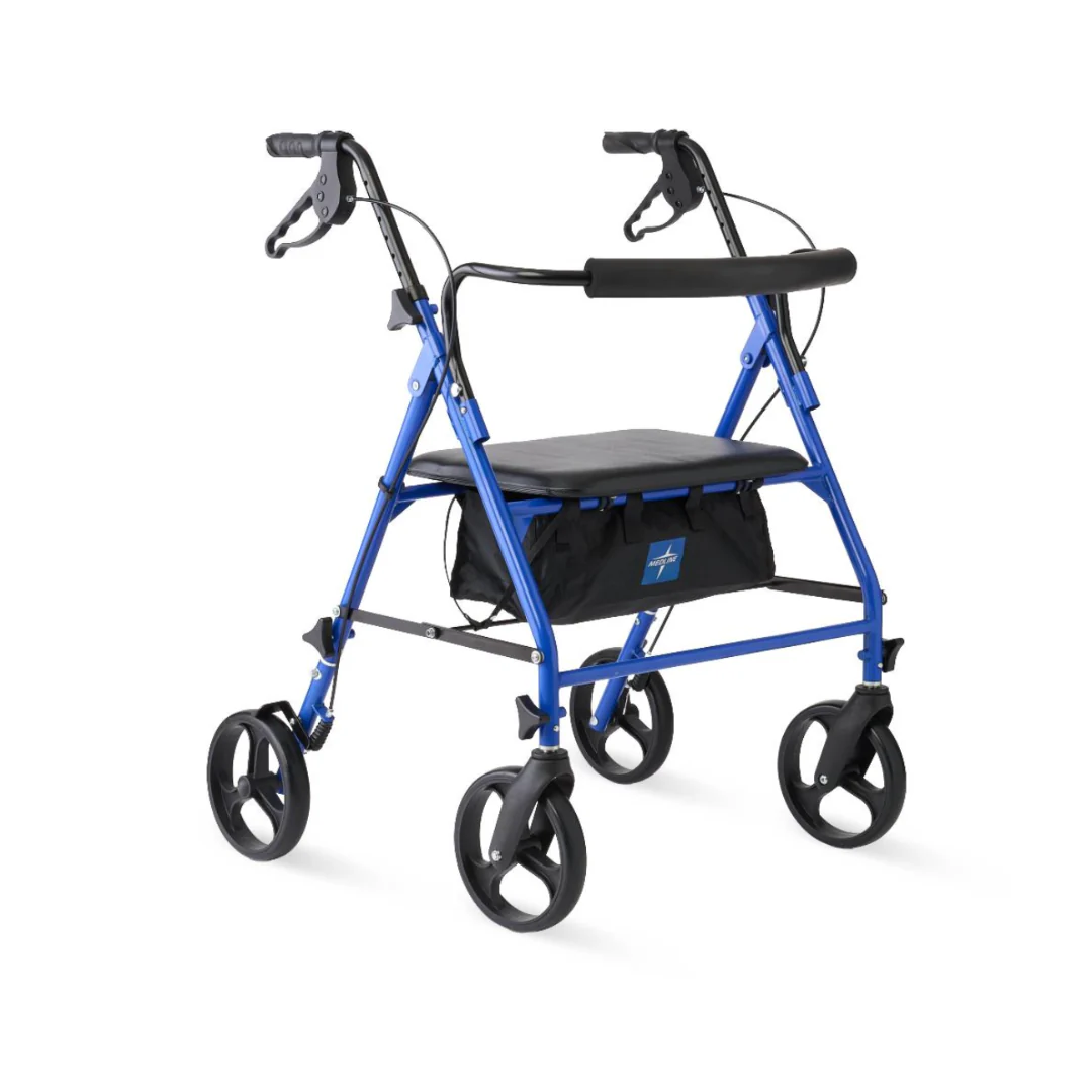 Medline Heavy-Duty Bariatric Rollator with 8" Wheels