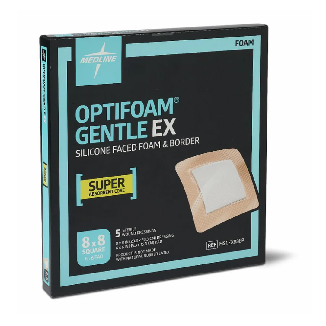 Medline Optifoam Gentle EX Silicone-Faced Foam Wound Dressings - Image 15