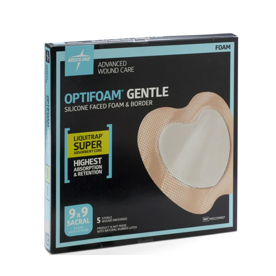 Medline Optifoam Gentle LQ Silicone-Faced Foam Wound Dressings - Image 16