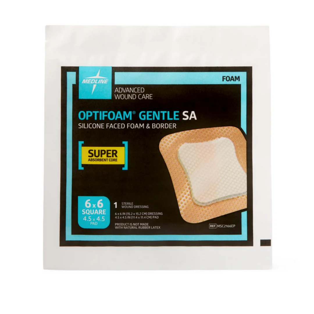 Medline Optifoam Gentle SA Silicone-Faced Foam Wound Dressings - Image 9