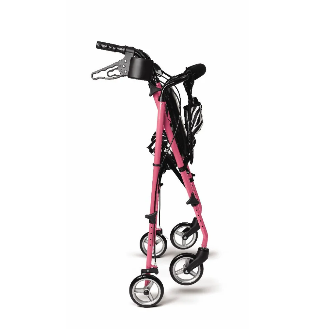 Medline Posh Pink Zebra Rollator - Image 2