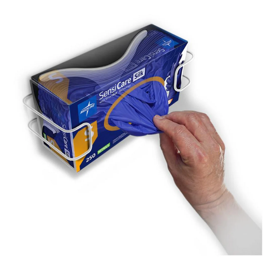 Medline SensiCare Silk Nitrile Exam Gloves with SmartBoX Design - Image 3