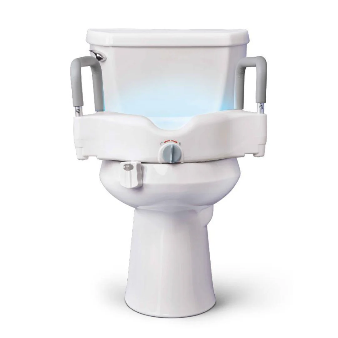 Medline Toileting Safe and Easy Kit for Caregivers with Seat Riser