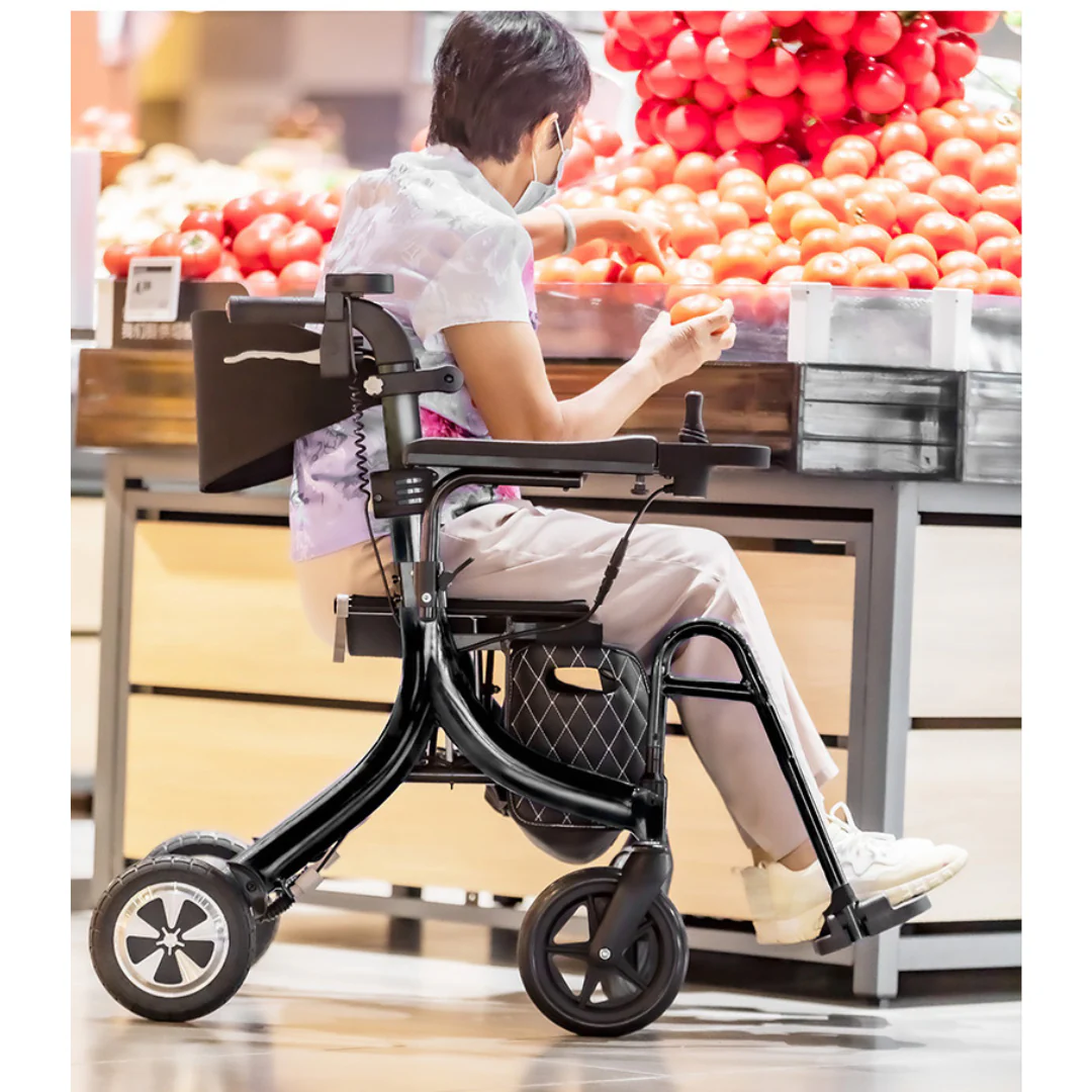 Miracle Mobility Portable 4N1 Walker Wheelchair Combo - Image 3