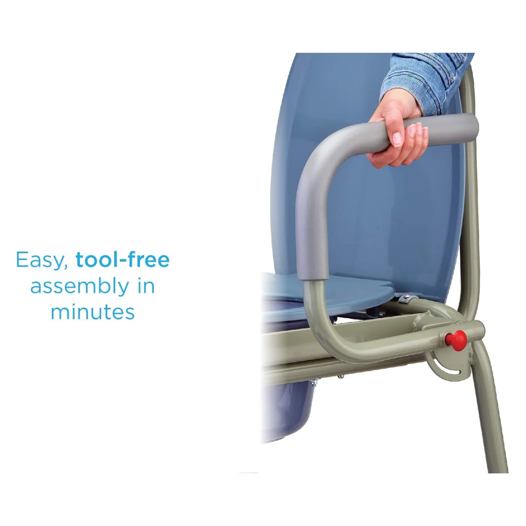 Nova Drop Arm 3-In-1 Commode - Stand Alone or Over Toilet - Image 8