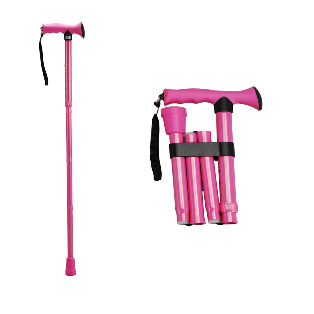 Nova Folding Cane with Soft Rubber Handle - Image 2