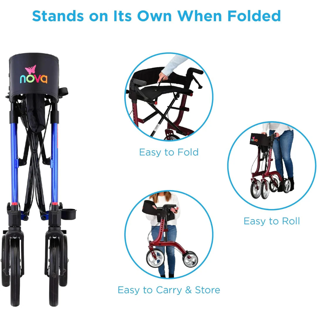 Nova Medical Express All-Terrain Euro-Style Rollator - Image 4