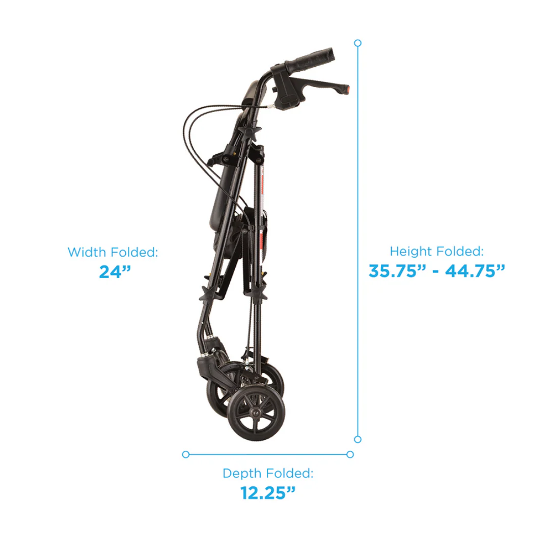 Nova Medical Journey Steel Lightweight Folding Rollator - Image 3