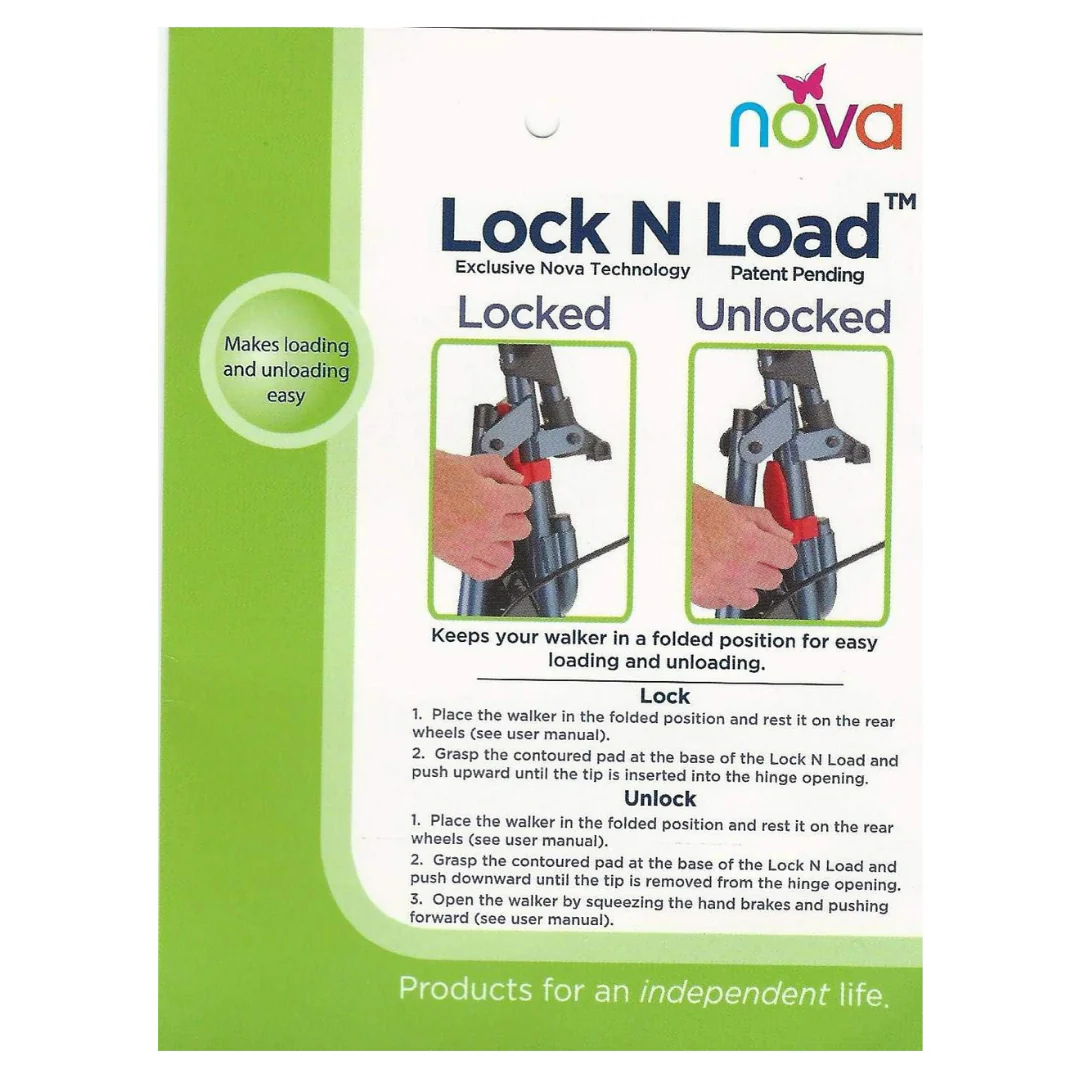 Nova Medical Lock-N-Load For Rollators - Holds Nova Rollators Closed - Image 3