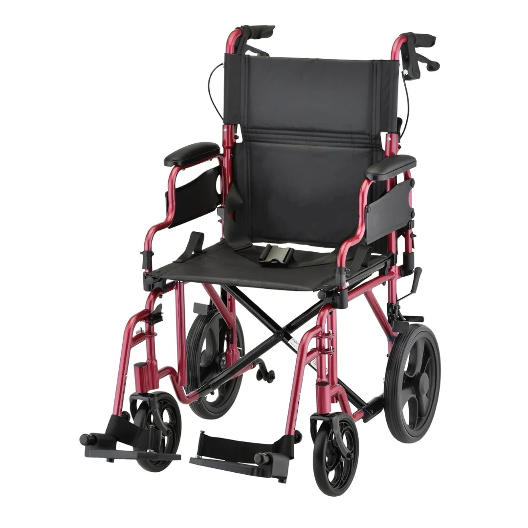 Nova 353 Lightweight Transport Chair - 12” Rear Wheels - Image 9