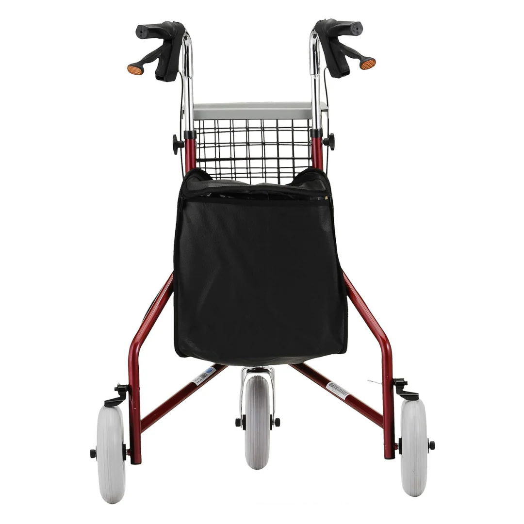 Nova Medical 4900 Traveler 3 Wheel Rollator Walker - All Terrain 8” Wheels - Image 23