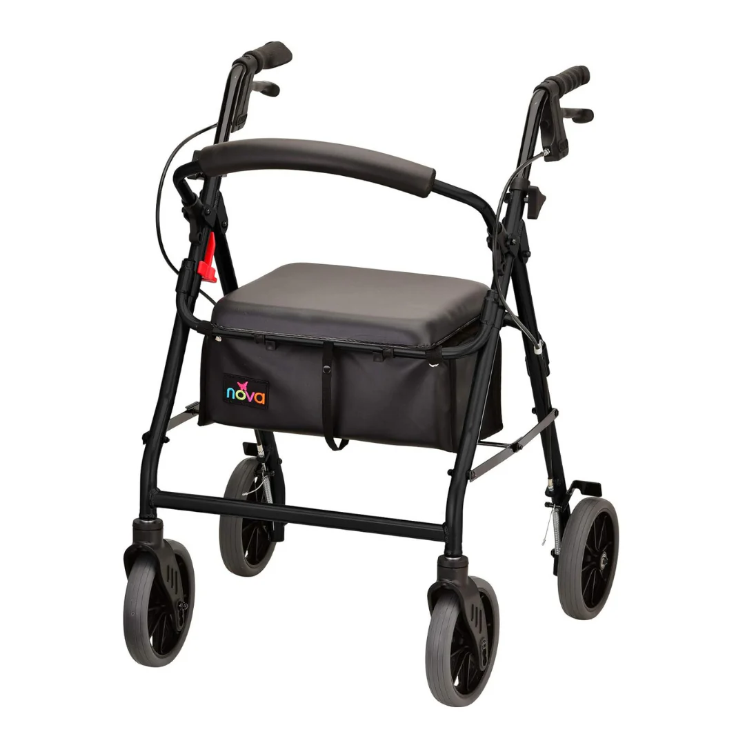 Nova Medical Zoom Rollator Rolling Walker - 4 Size Options - Image 7