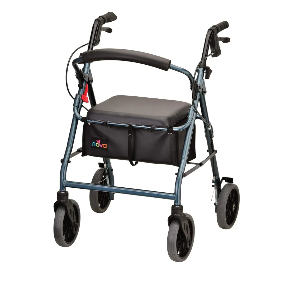 Nova Medical Zoom Rollator Rolling Walker - 4 Size Options - Image 8