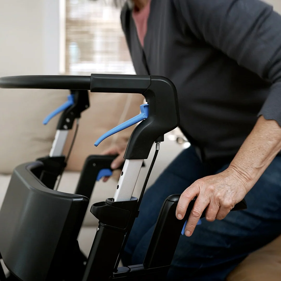 Nuvio One Portable Rollator with Stand Assist Handles - Image 5
