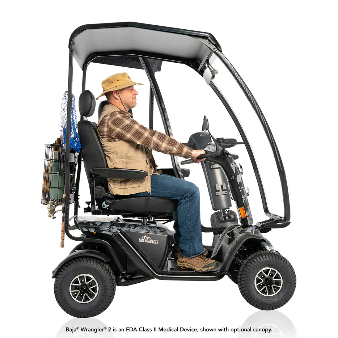 Pride Baja® Wrangler® 2 Heavy Duty Outdoor Scooter with Canopy - Image 8