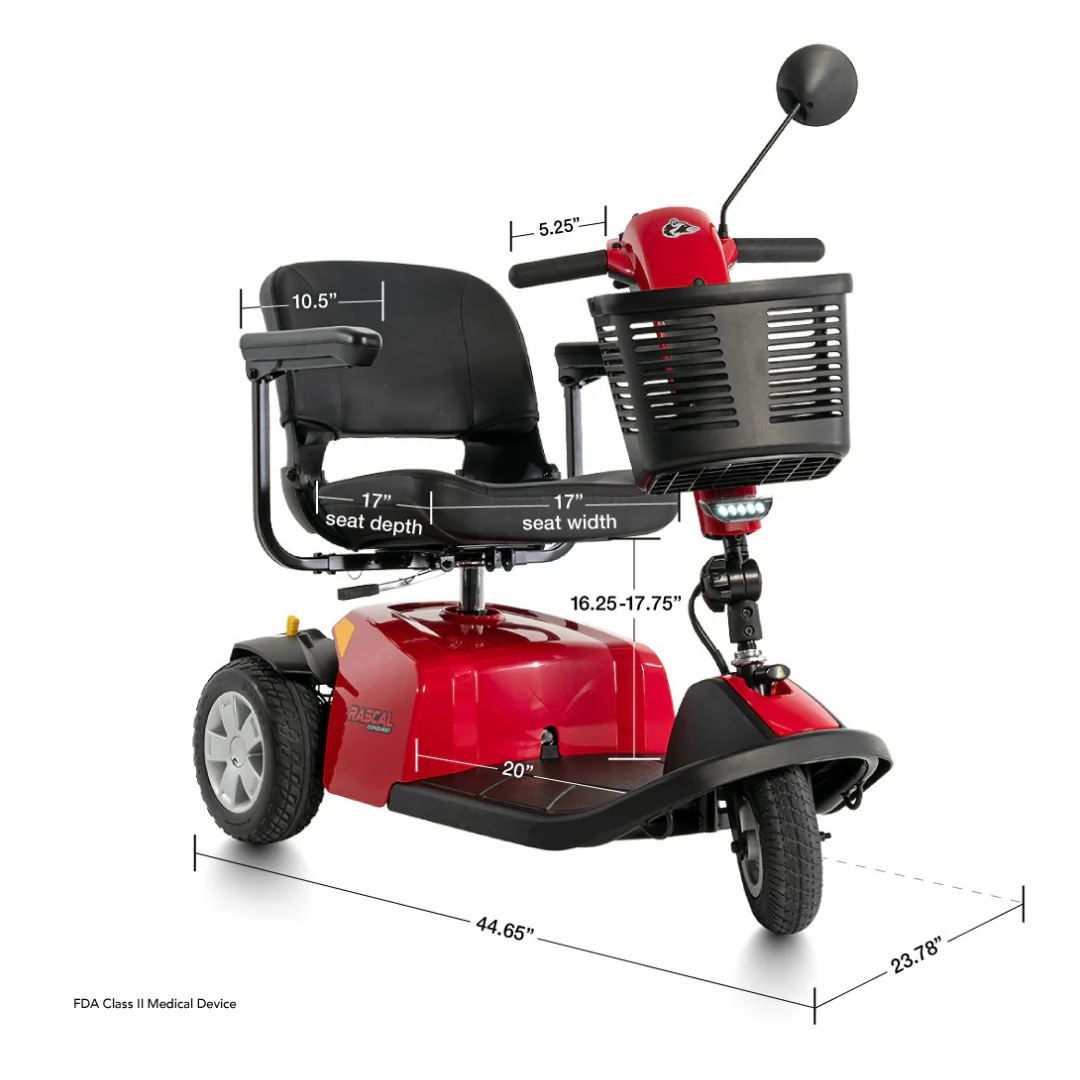 Rascal® Conquest 3-Wheel Mobility Scooter - Image 10