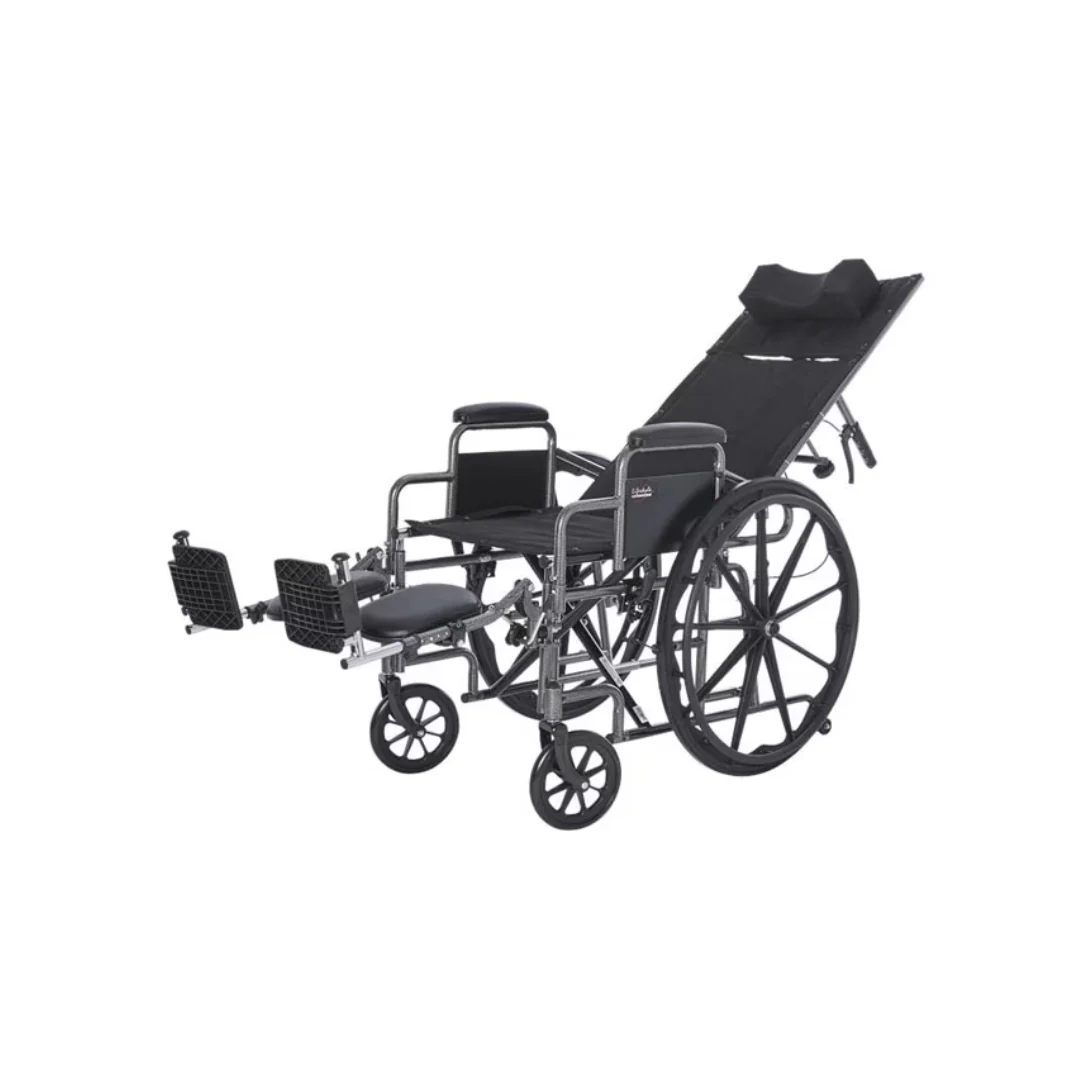 Rhyhm Deluxe Reclining Desk Arm Wheelchair - Folding & Portable - Image 3