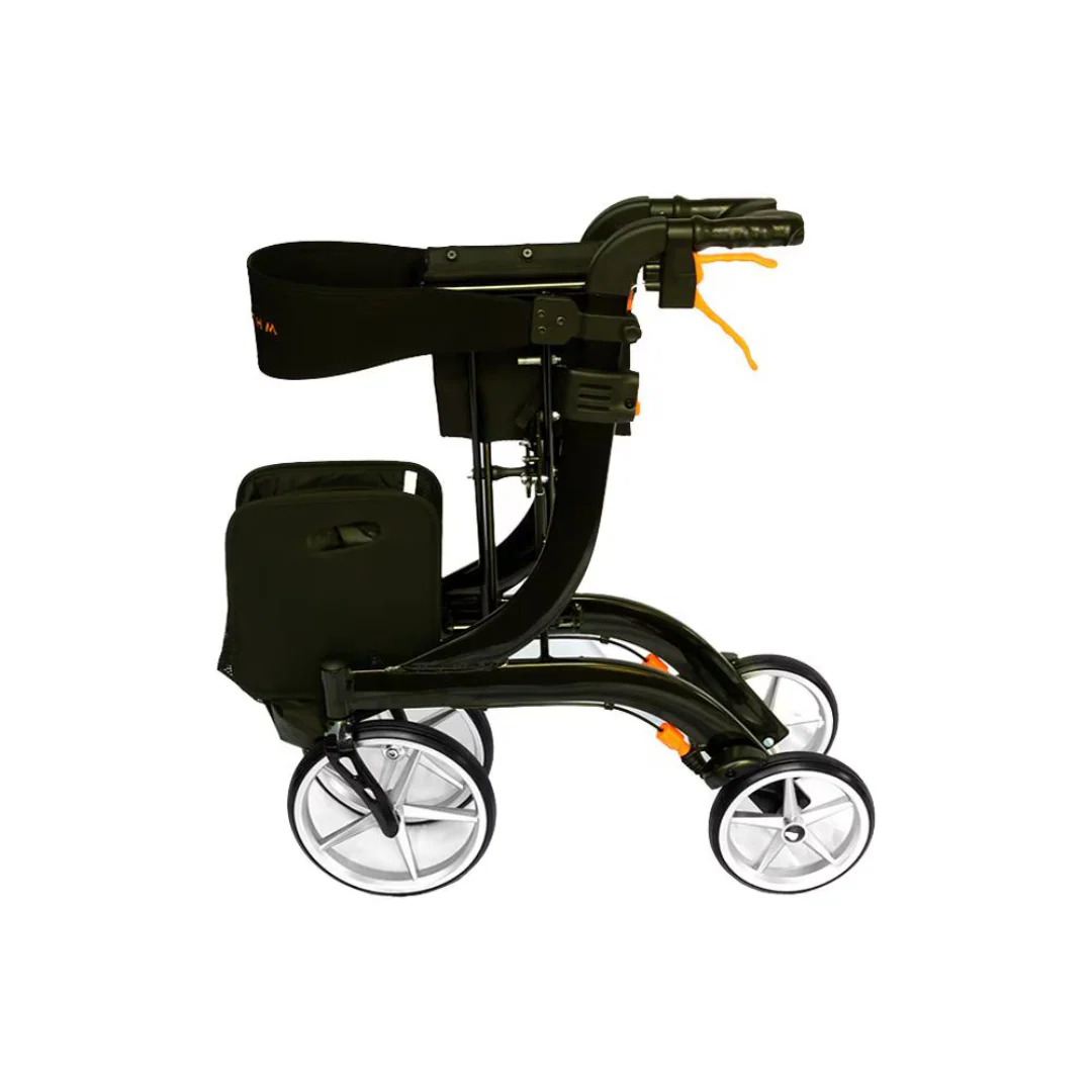 Rhythm Rimor LT Folding Rollator - Euro Design with XL 10" Front Wheels - Image 3