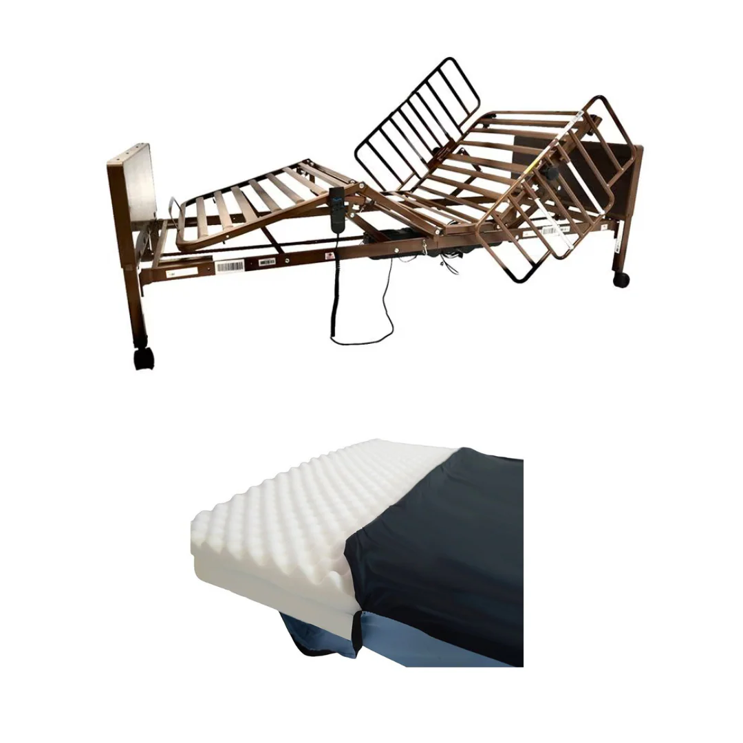 Rhythm Semi-Electric Homecare Bed Bundles - Adjustable Height - Includes Remote - Image 3