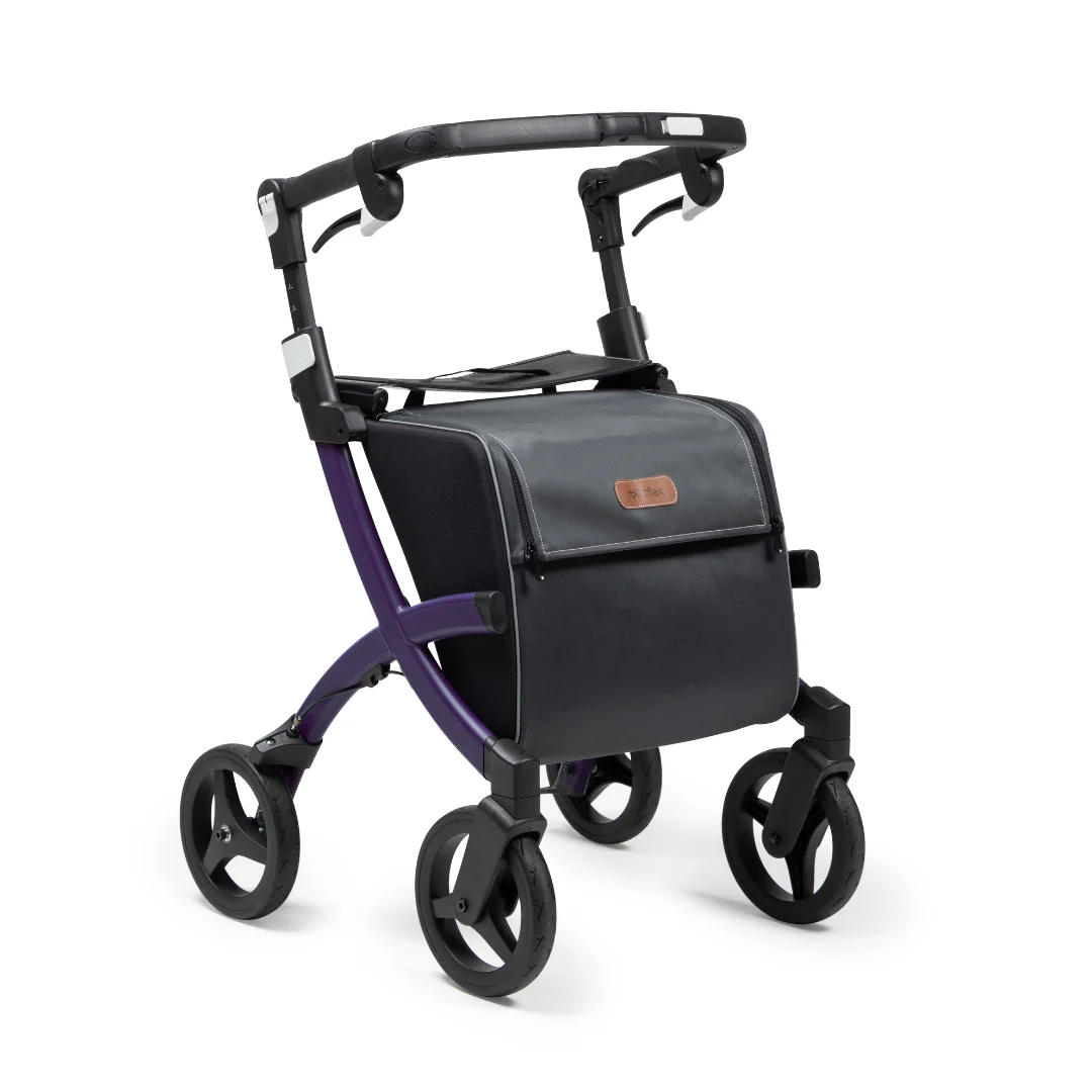 Rollz FLEX 2 Lightweight Rollator Walker with XL Storage Bag & Seat - Open Box - Image 22