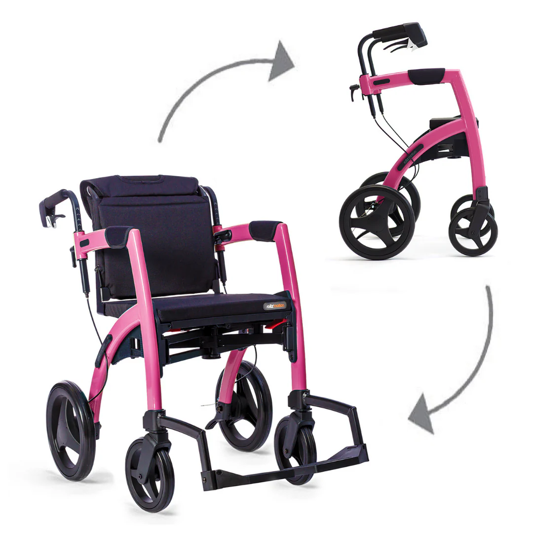 Rollz Motion 2-in-1 Rollator Walker and Wheelchair - Image 23