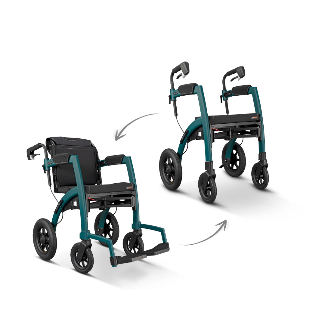 Rollz Motion Performance All-Terrain 2-In-1 Rollator Transport Chair - Image 11