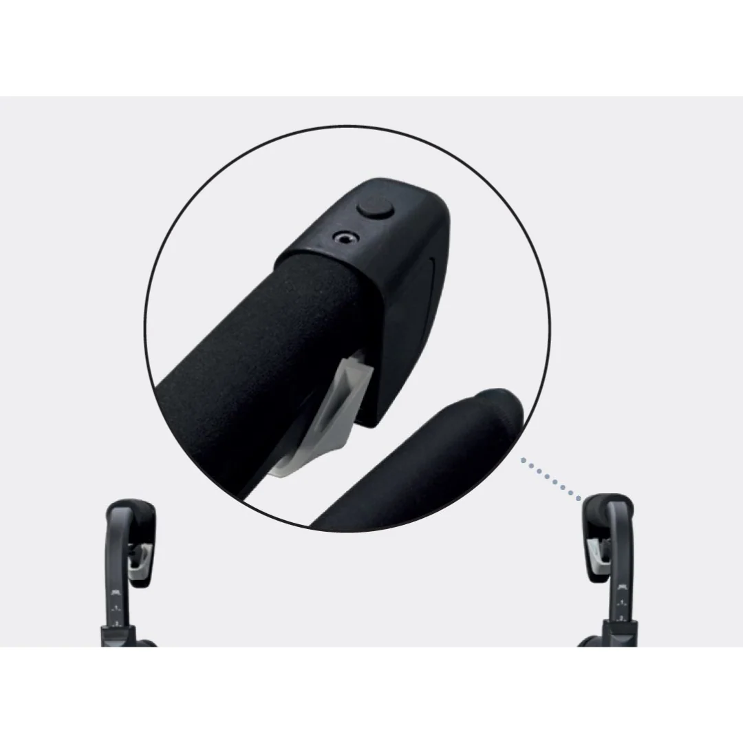 Rollz Motion Rhythm 2-in-1 Parkinson Rollator Transport Chair with 1 Laser Cue - Image 10