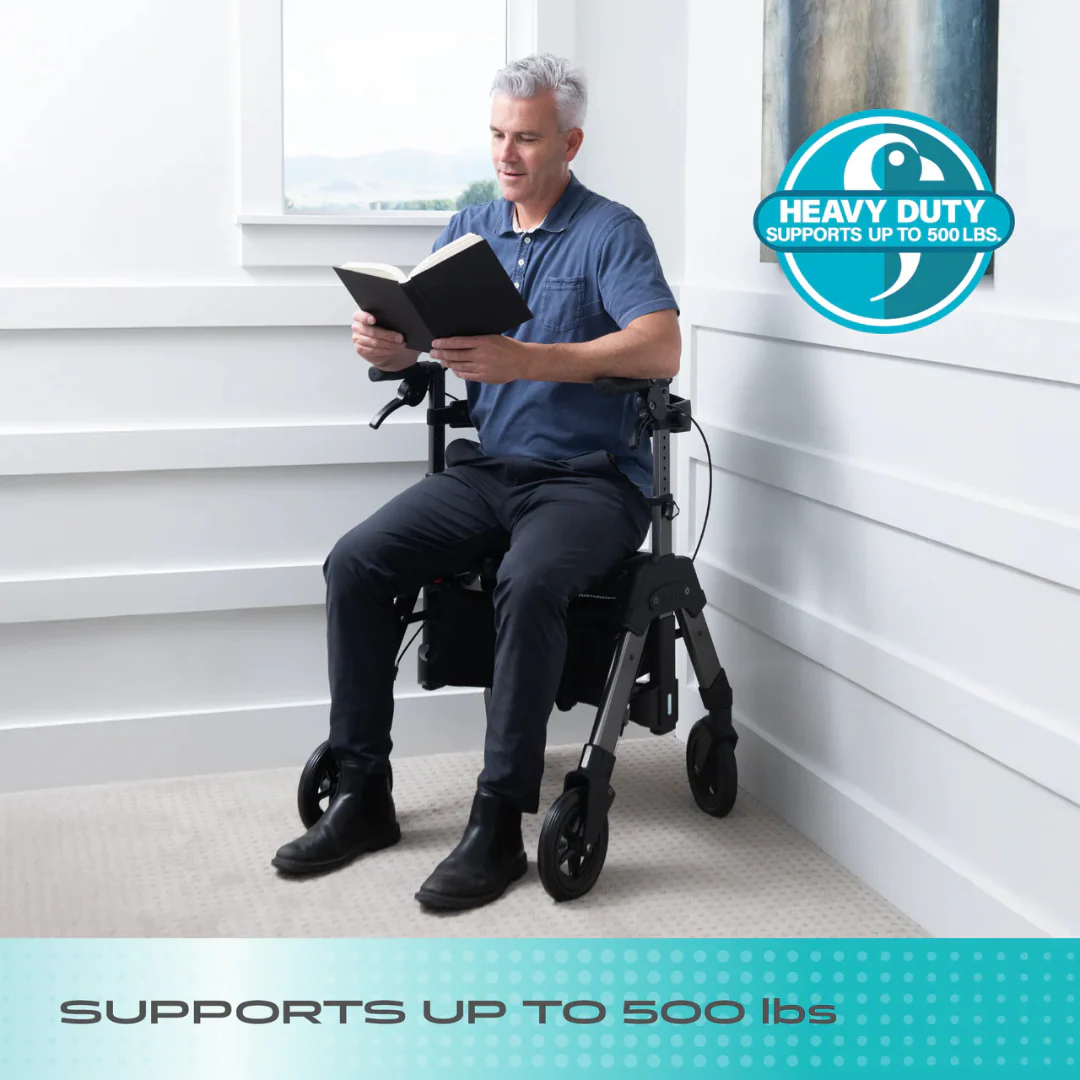 Signature Life Wonder Rollator HD - Portable Bariatric Walker - Image 13